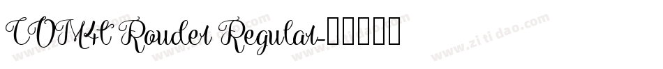 COM4t Rouder Regular字体转换
